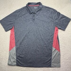 PBX PRO Men's Golf Polo Short Sleeved Shirt Gray Sz Large Lightweight Athletic